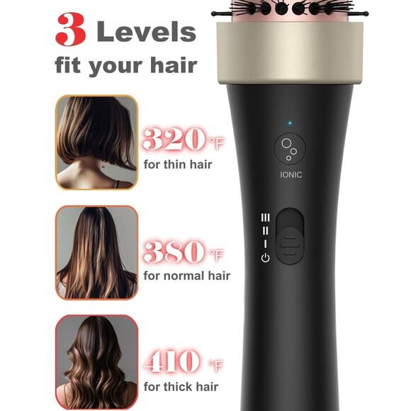 Ionic Thermal Brush,1.5 Inch,Volume Blowout Styling,Dual Voltage,30s Fast Heated - Picture 5 of 7